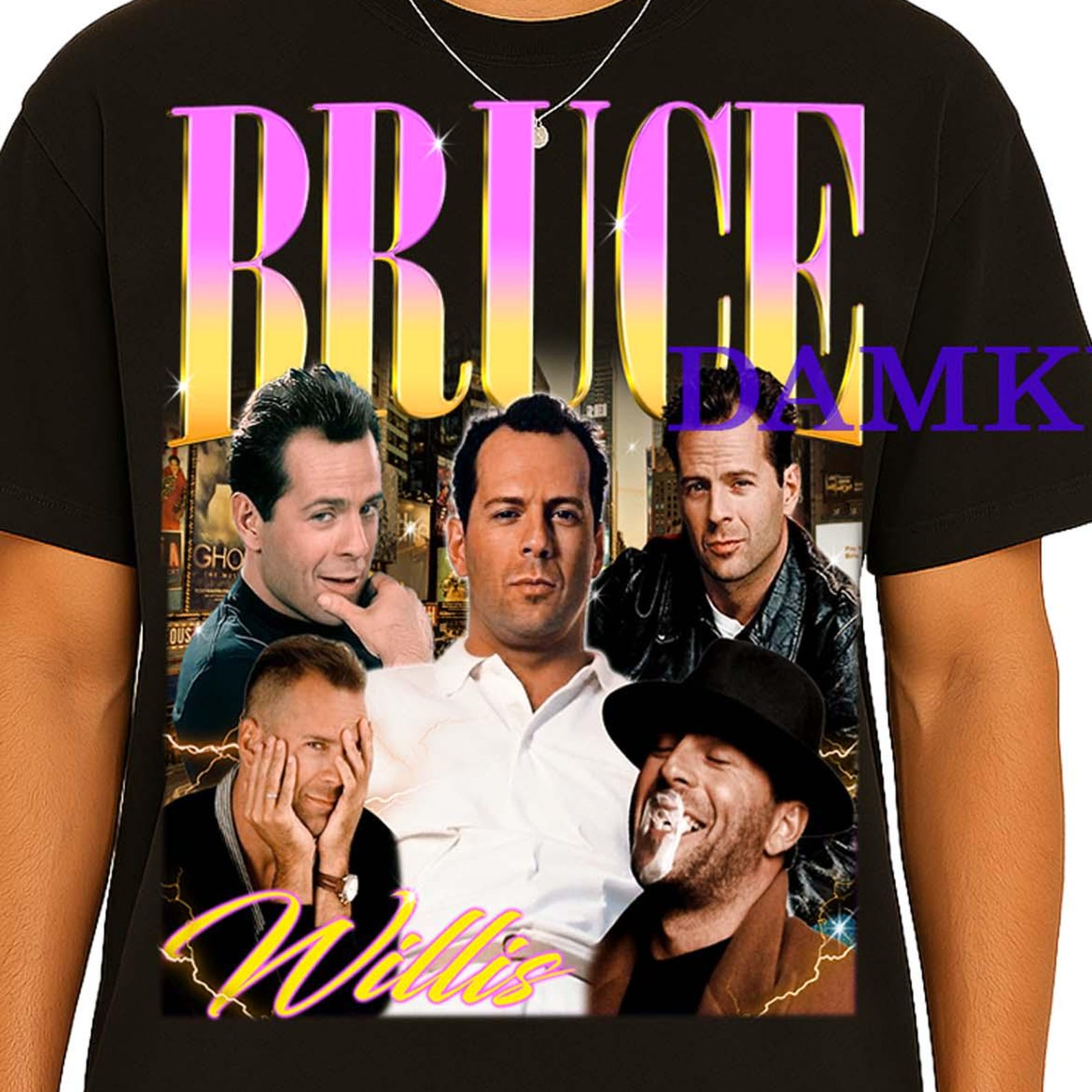 Bruce Willis Shirt, Bruce Willis Retro Tshirt, Bruce Willis Fan Tee, Bruce Willis Movie Tees, Bruce Willis Homage Gift, Action Movies Gift XL
