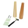 7pcs Jewelry Sizer Tools Wooden Step Bracelet Mandrel Sizer Rubber Hammer Mallet Bangle Shaper Tool