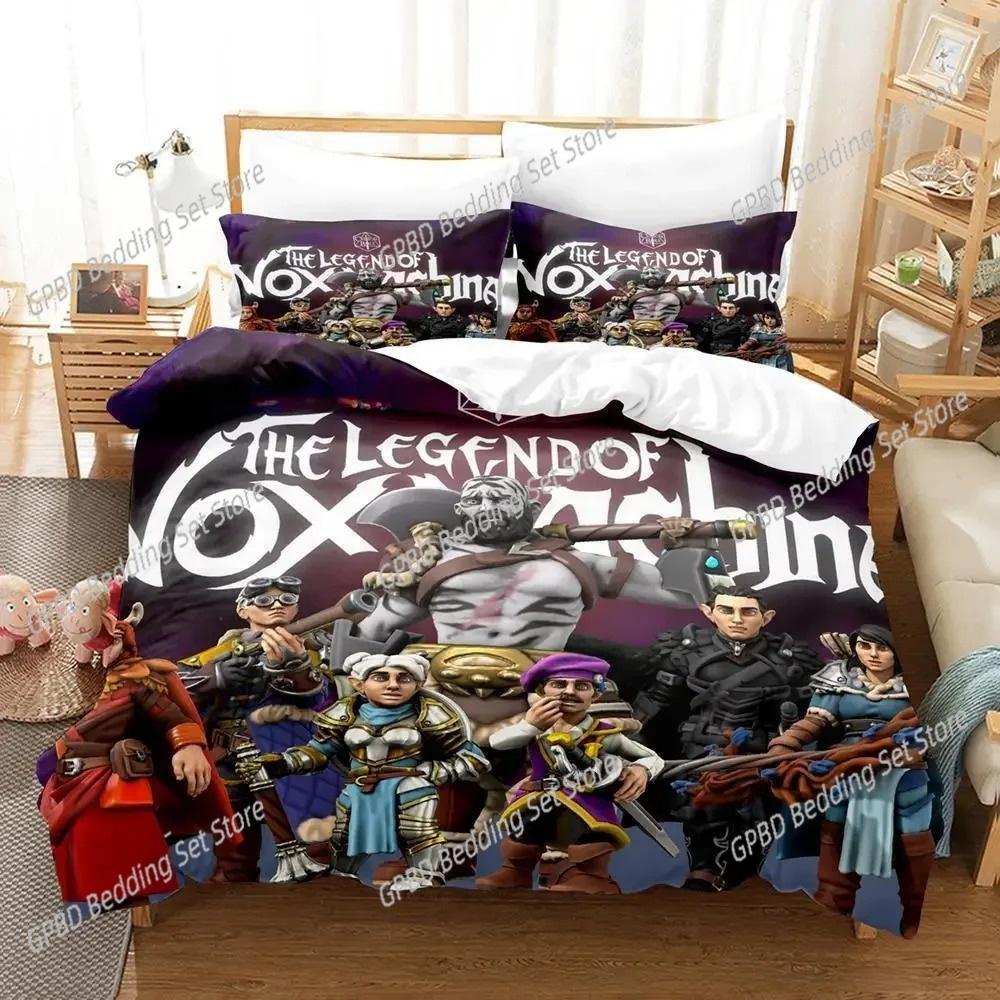 Legend Of Vox Machina Game Bedding Set Bedroom Soft Modern Bedspreads Comefortable Duvet Cover Quilt Cover And Pillowcase