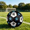 1PC Starlit Geometric Wolf Cross Soccer Ball Size 5 Football Machine Sewn Indoor/Outdoor Universal Football Gift W18