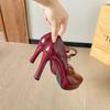 Fashion 2024 Women Baotou Round Toe Platform Heel Mary Janes Shoes Women Shallow Elegant Trend Comfortable Fashion Shoes Shoes for Women