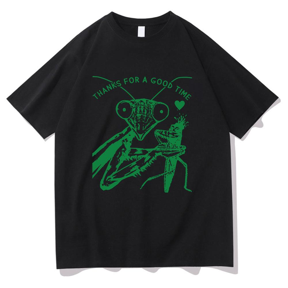 

Богомол Спасибо за хорошо проведенное время Футболка Черный юмор Мужская/женская одежда Харадзюку Летние хлопковые футболки с графикой на каждый день в подарок XXXXXL чёрный