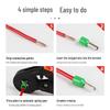 VE Terminal Crimping Pliers Kit: 6-4A Crimp Pliers with 1200PCS Cold Press Wiring Terminals in a Plastic Box.