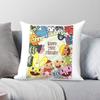 Happy Tree Friends Quadratische Kissenhülle Polyester Leinen Samtmuster Reißverschluss Dekoration Wurfkissenhülle Sofasitzkissenbezug