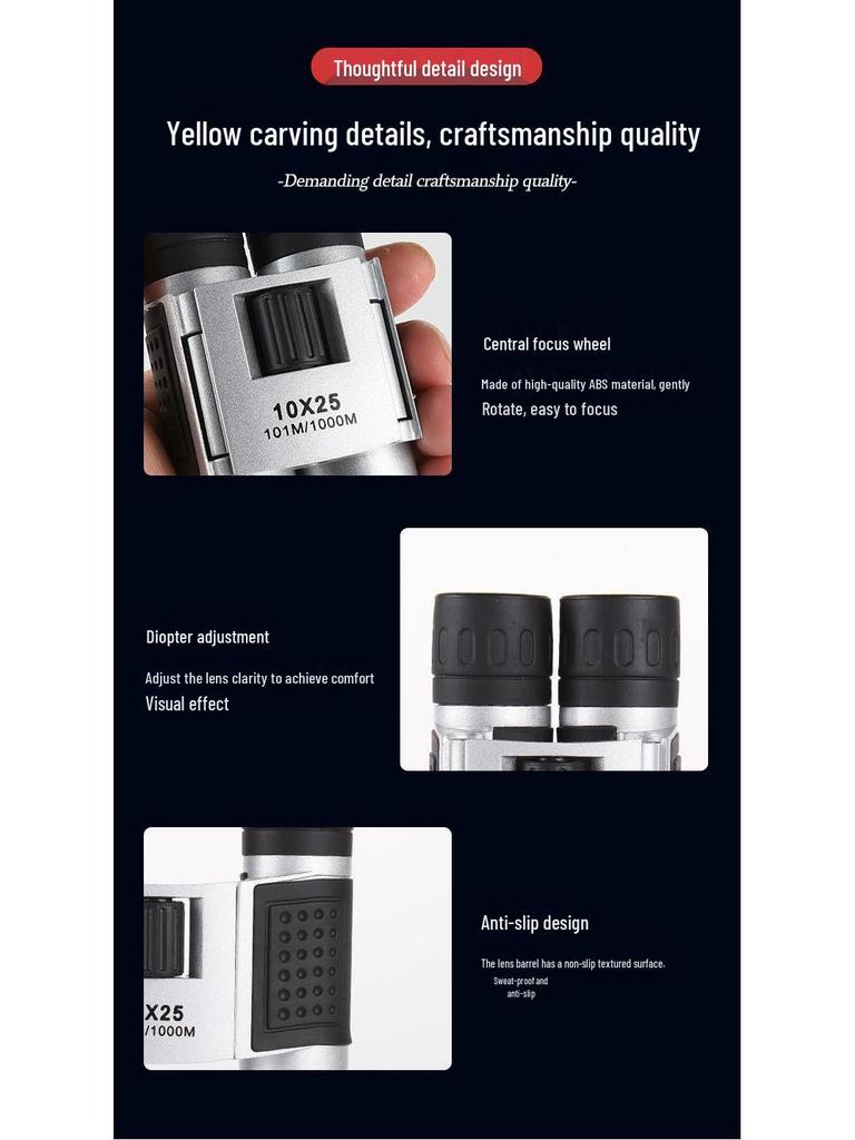 HD High Magnification Portable Concert Binoculars