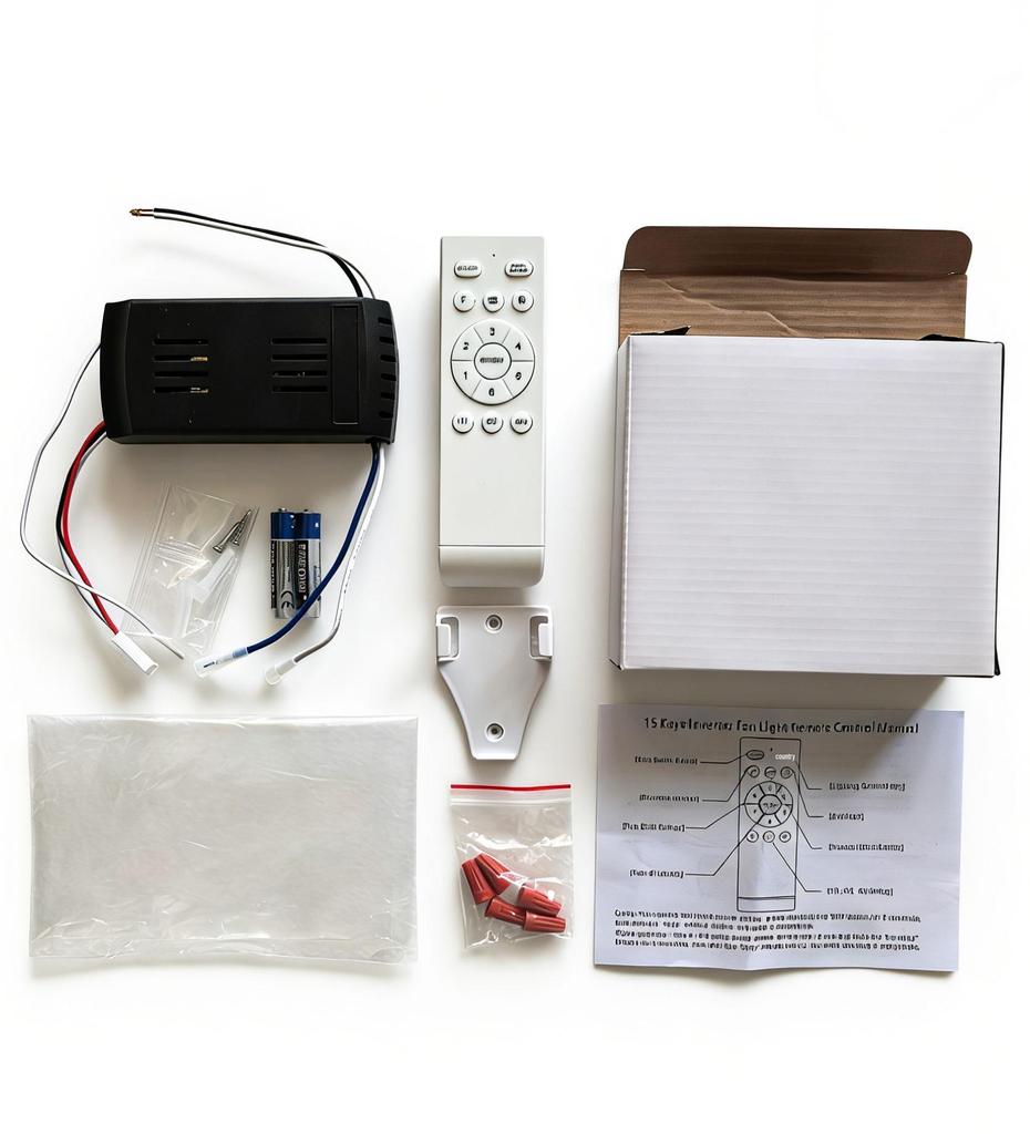 35W Six-Speed Adjustable Household Ceiling Fan Light with 24V DC and Remote Control