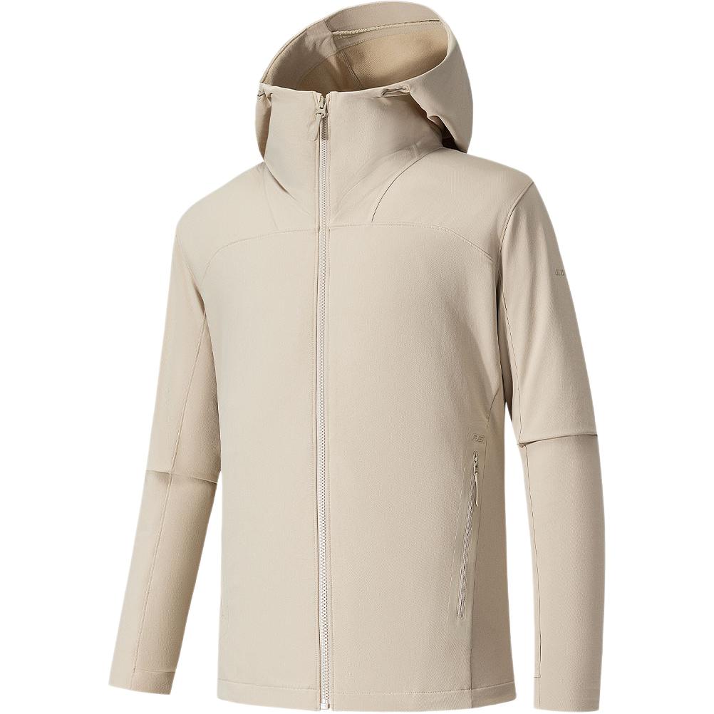 

Anta Soft Shell Wear Resistant Casual Solid Color Hooded Zipper Versatile Jacket Men Jacket 152540628-1 3XL