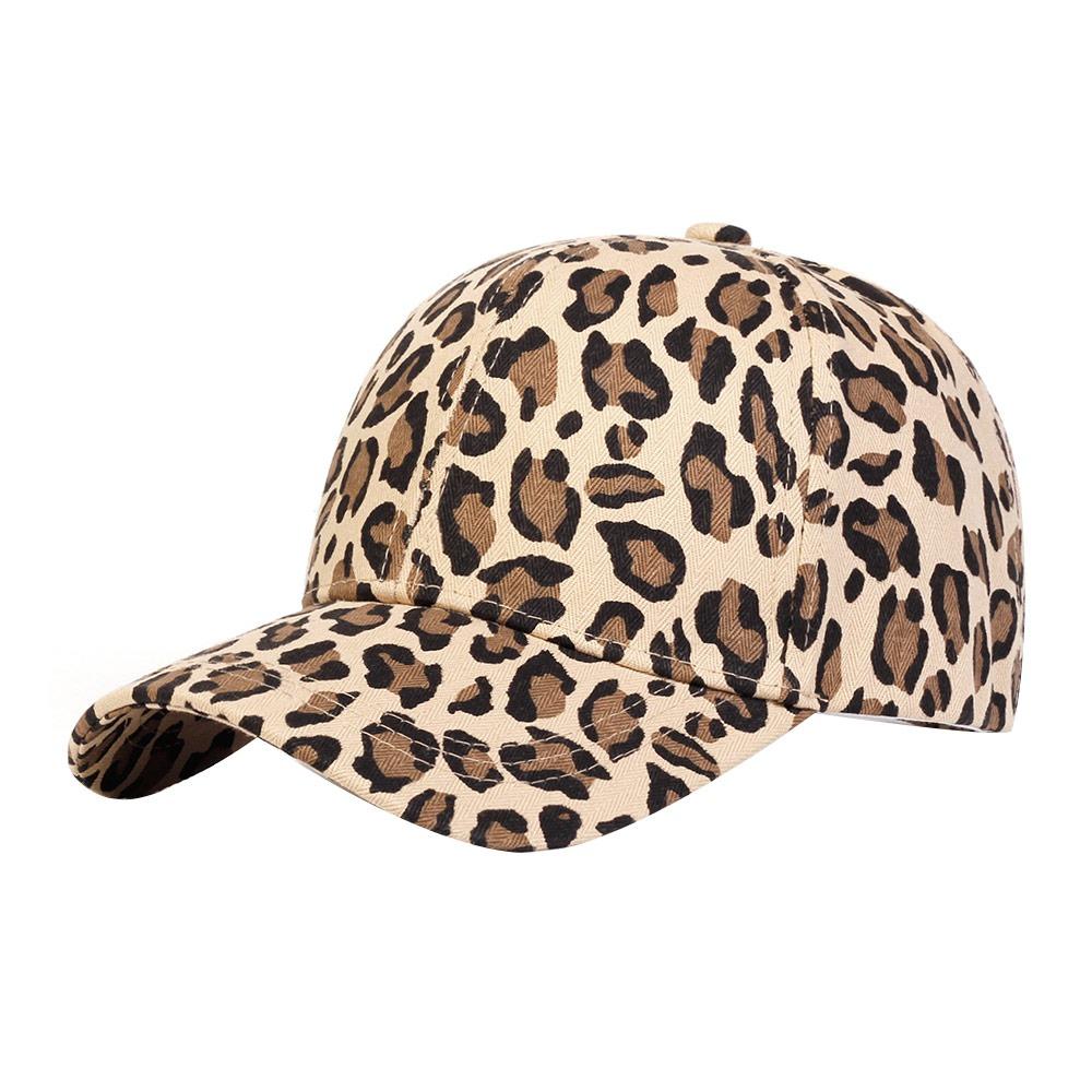 Adjustable Baseball Hats Visors Sunscreen Hats Leopard Print Baseball Caps  Men Women