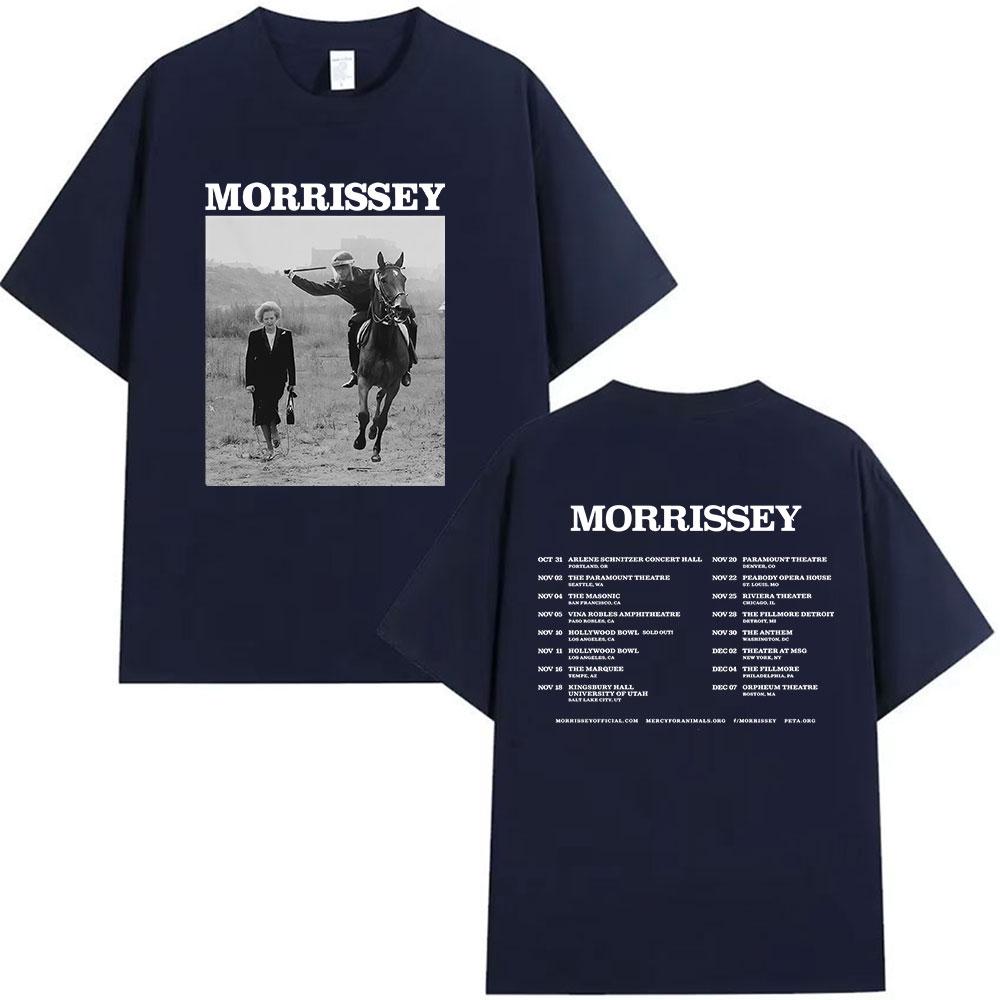 Britská kapela Morrissey Turné 2026 Merch Tričko Pánské Hip Hop Gotické Krátký Rukáv Trička Ležérní Streetwear Léto