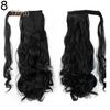 Tenfyer Women's Girl's Long Straight Wavy Ponytail Wigs Clip In Pony Tail Hair Extensions
