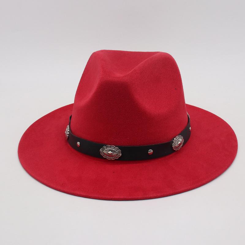 Simple Ethnic Style Headband Retro Top Hat Direct Supply Jazz Cowboy Hat