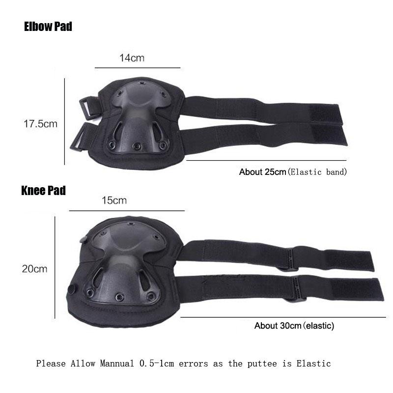 Tactical Knee Pad Support Elbow Protector CS Military Army Airsoft Outdoor Sport Hunting Kneepad Safe Gear Protective Knees Pads