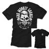 2026 New Loose Washed Cotton T Shirt Top Trending Two Sides Gradient Abstract Street Short Sleeve Tees