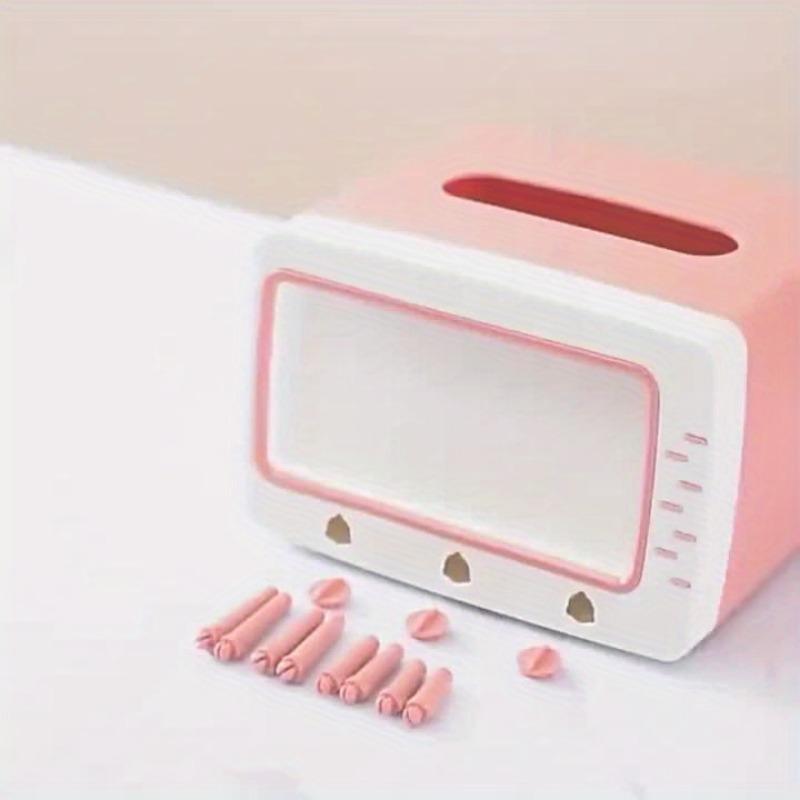 1 Kreativní kreslený TV držák na kapesníky, držák na telefon, dávkovač papíru - Ideální dárek ke Dni otců, Perfektní pro domácnost, dekoraci kancelářského stolu a pokojovou dekoraci