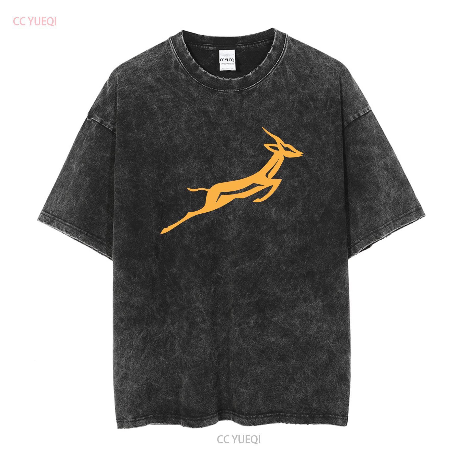 

Springbok T shirt South Africa African Rugby Birthday Fathers Day Dad Top long or short sleeves vintage Washed designer clothes M