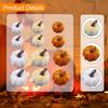 12Pcs Artificial Velvet Pumpkins,Foam Fake Pumpkin Tabletop Centerpiece Small Pumpkins, Faux