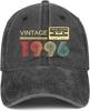 Washed old baseball cap cap