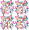 Blue Pink Butterfly Rainbow Side Flying Butterfly Balloon Set Elf Theme Children'S Birthday Party Decoration Photo