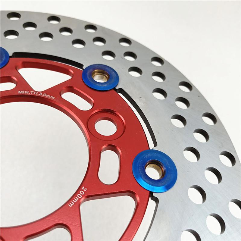 Universal 200mm motorcycle brake discs For Honda DIO AF27 AF28 AF18 ZX AF34 AF35 AF36 Floating Rapid cooling brake pads