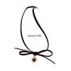 Elegant Bowknot Heart Necklace Elegant Clavicle Chain Necklace Vintage Choker Sweet Cool Necklace Fashion Jewelry