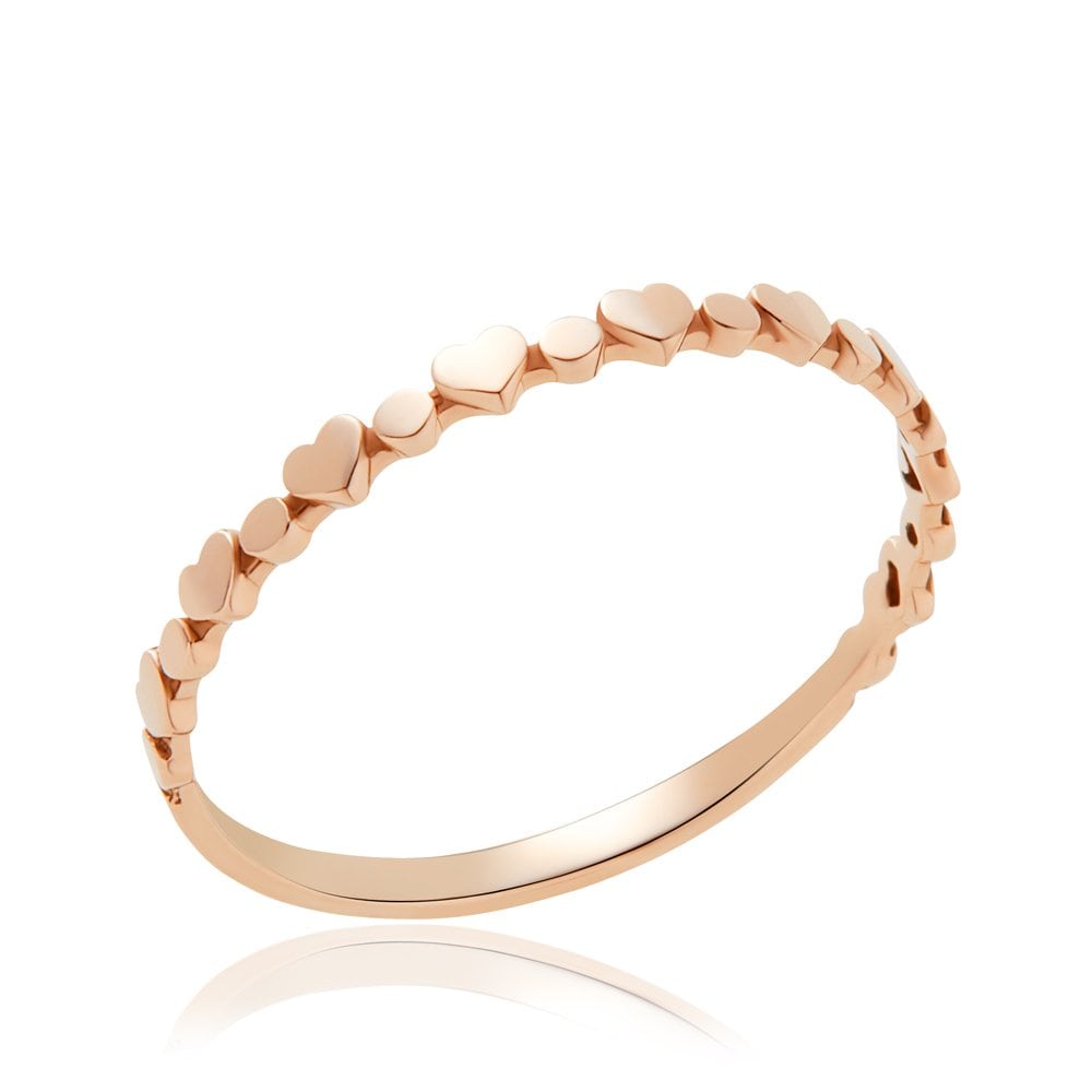 [Bnbgold] 14K/18K Flat Heart Gardling Ring Srs29796