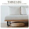 4Pcs Premium Adjustable Metal Legs with Casters for Furniture Tables Desks Dressers Sofas Beds Coffee Tables Table