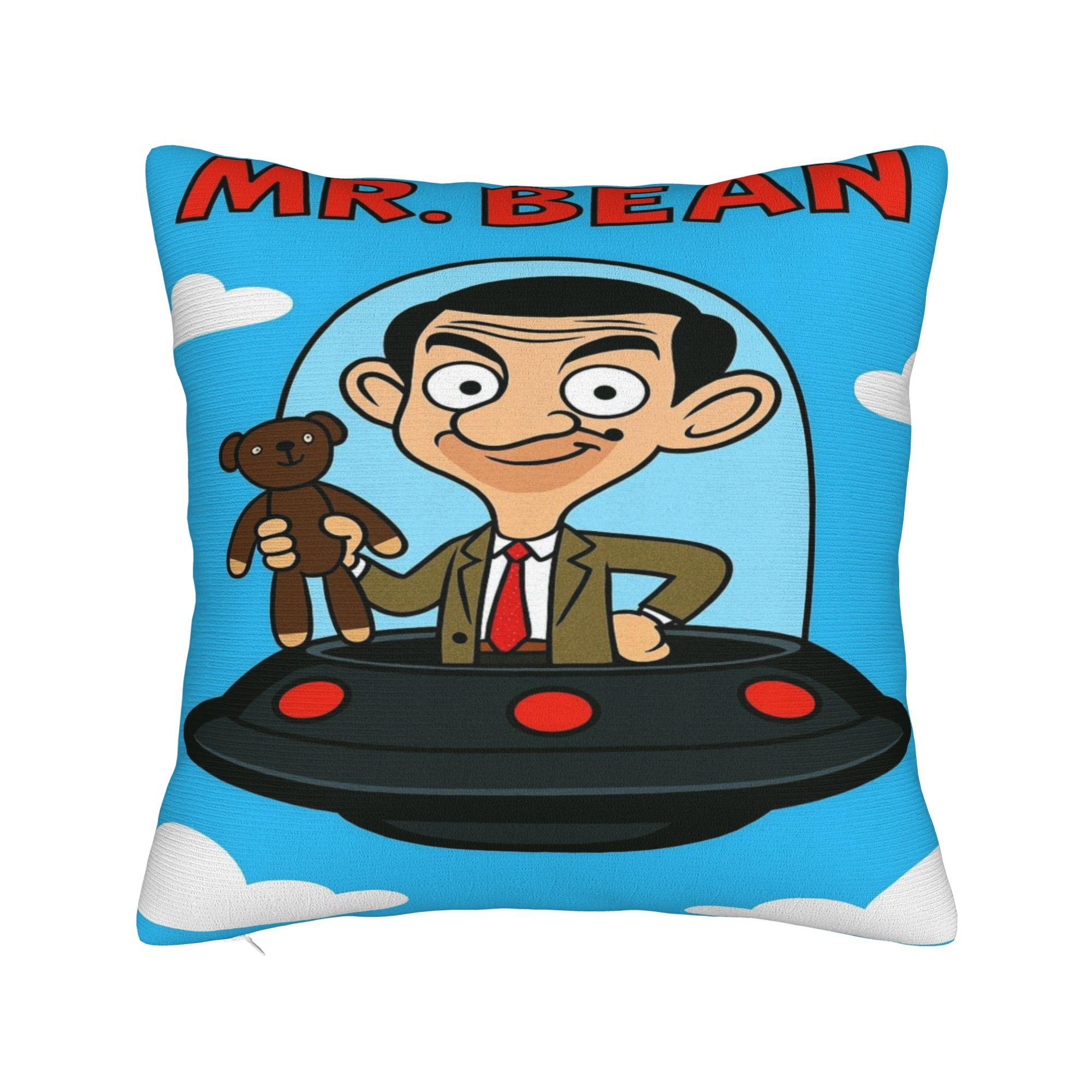 

mrbeanes Pillowcase Accessories Soft Cushion Cover Throw Pillow Cover Car Decorations Square Multiple Sizes 16x16in 40X40cm
