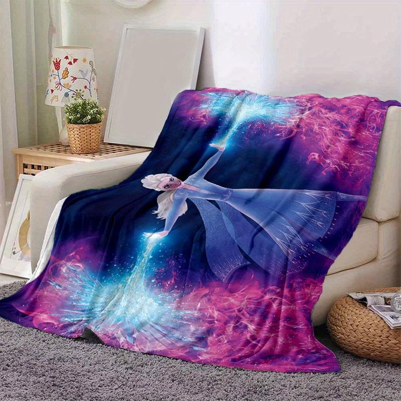 

1pc Elsa Frozen II Queen Elsa Ice Magic Power Blanket Home Office Outdoor Gift 130x150cm