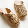 Sequined Babouche Bag Almond LL [dear Morocco] // // (26 Cm)
