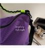 Women's Large Capacity Cross-Grid Canvas Crossbody Bag - Autumn/Winter 2025 High-End Commute Pillow Bag