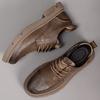 Casual Leather Shoes Men's Spring Trend Tooling Board Shoes Versatile Low-top Retro Men's Single Shoes