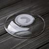 1Pcs Heat Resistant Glass Wax Catcher Tray Transparent Ruffled Edge Candle Drip Protector Reusable Candlestick Ring Holder