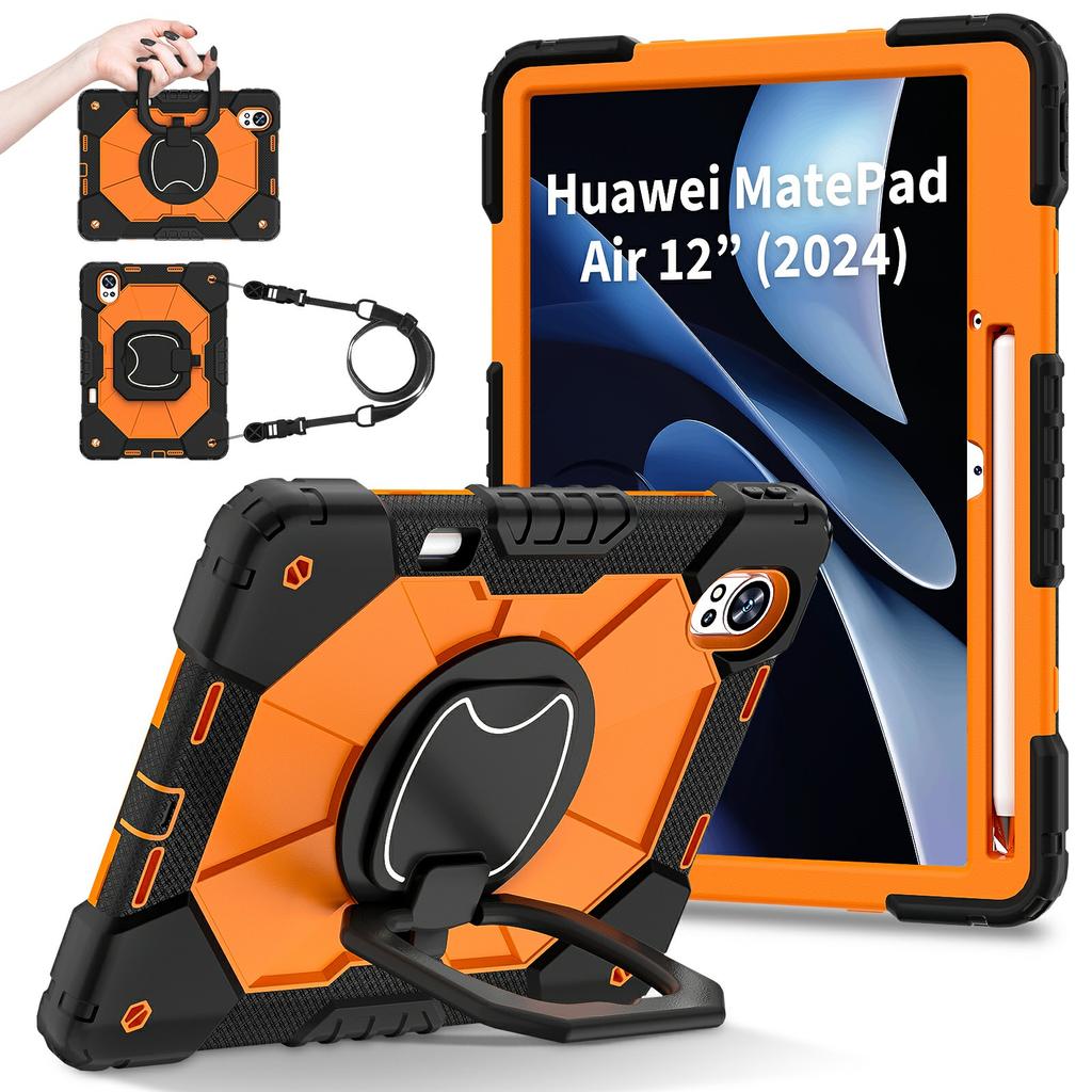 For Huawei MatePad Air (2024) Case Silicone+PC Kickstand Tablet Cover