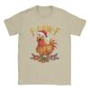 FCawF Chistmas Chicken Quote FCAWF Rooster Humorous Tshirt 2025 Summer Mens Womens Cotton Fun Tshirt Round Neck Tshirt