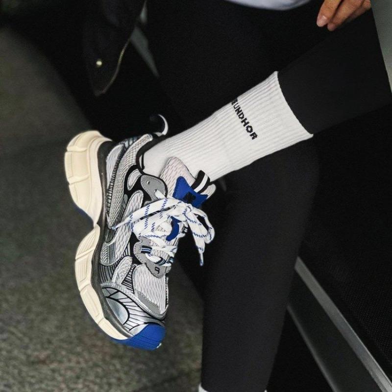 Daddy shoes women's trendy new thick-soled heightening sports and leisure shoes retro lace-up women's shoes