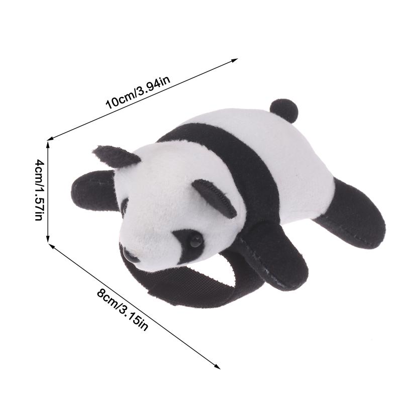 Cute Panda Plush Car Decoration Soft Stuffed Animal Handlebar Ornament For Bike Motorcycle Electric Vehicles Decoration