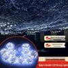 USB Remote-Controlled LED Curtain String Lights - 3x3m Alloy Wire for Christmas and Holiday Decor
