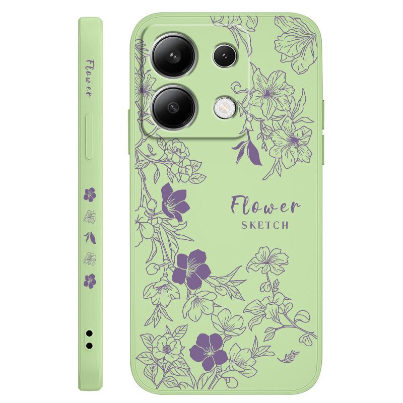

Line Morning Glory Phone Case For Xiaomi Redmi Note 14 13 12 12S 11 11S 10 10S 9 9S Pro Plus 4G 5G Liquid Silicone Cover Redmi Note 11ProPlus