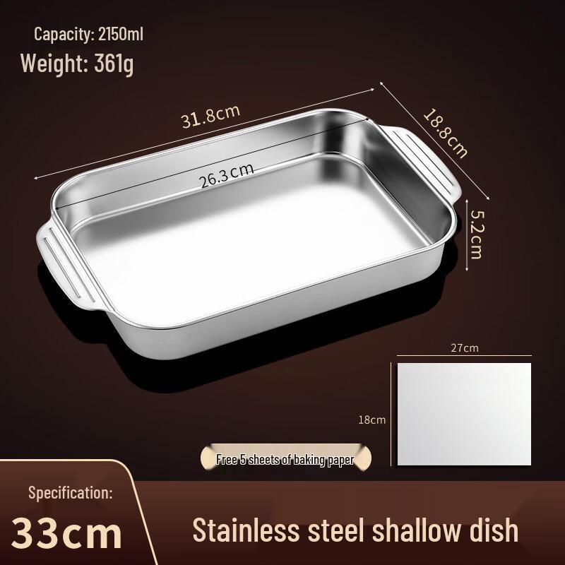 ZISIZ Stainless Steel Grilled Fish & Roasting Pan