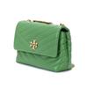 Kira Double T Logo Adjustable Strap Leather Crossbody Bag Women Bags Green 90452-301