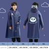 New Style Children's Raincoat for Boys and Girls, Double Brim, Suitable for Primary and Secondary School Students, with Backpack Space, Long Rain