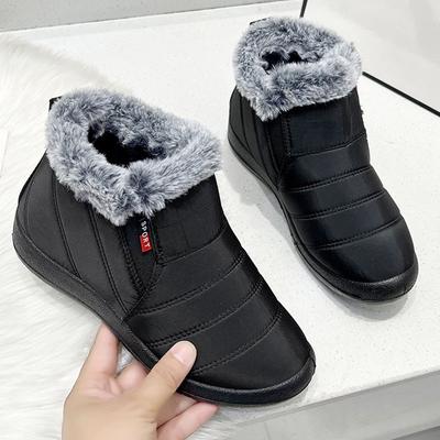 Baumwollschuhe für Männer und Frauen, Fleece und verdickte Schneestiefel, Neue leichte und warme Baumwollschuhe für den Winter 2025