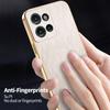 KADEM For Motorola Edge 50 5G Case Electroplating Silk Texture PU + TPU Phone Back Cover