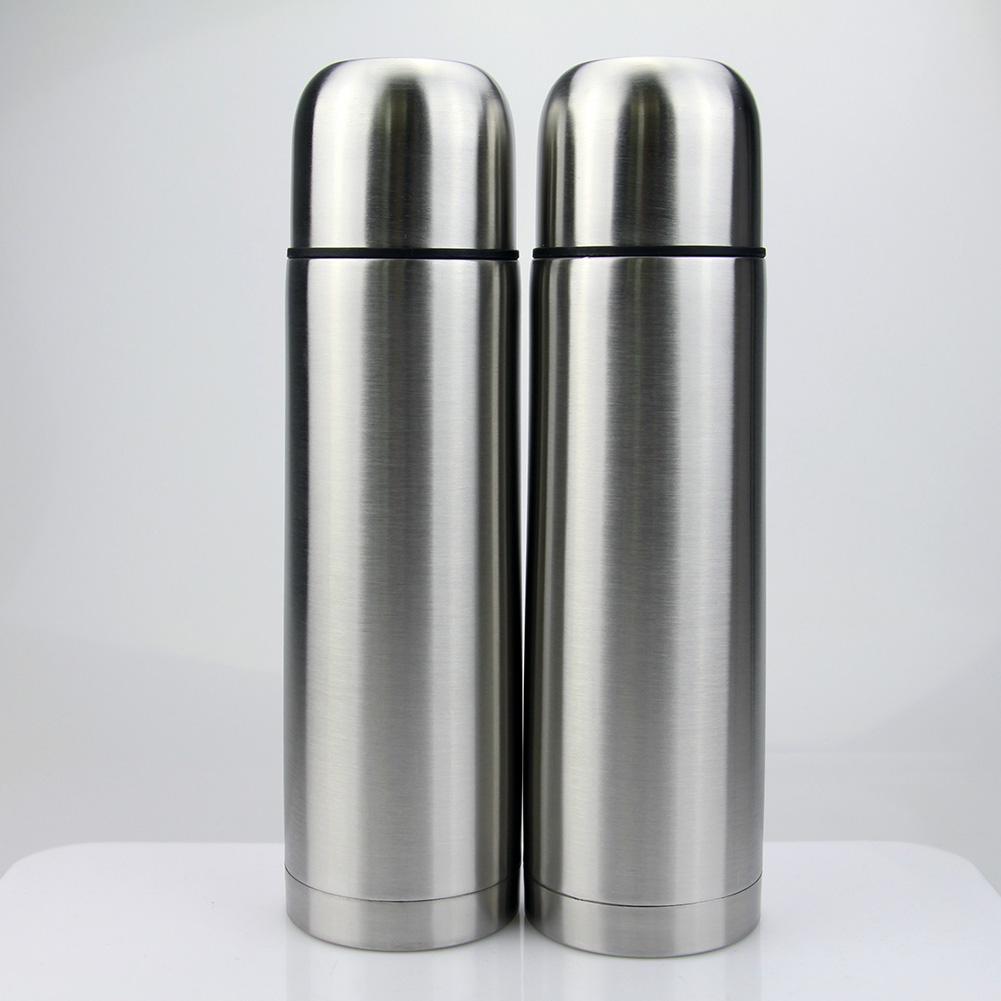 Portable Dual-layer Coffee Bottle Vacuum Flask Tea Water Cup Thermal Jug Mug