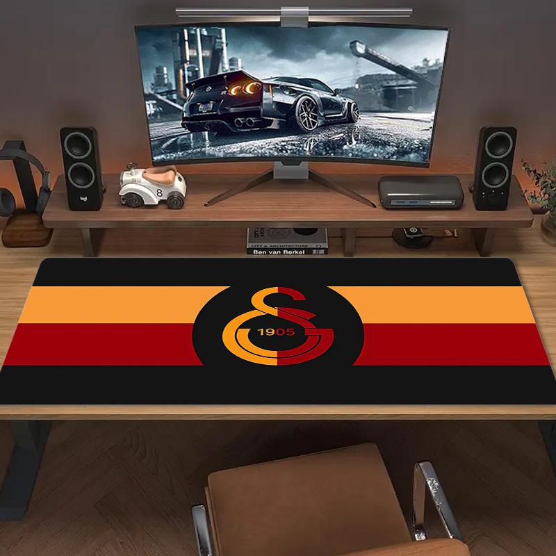 Galatasaray Print Kissen Rutschfest Laptop Tablet Großes Mauspadd XXL Matte Mini-PC Spielmatte Mit Verriegeltem Rand