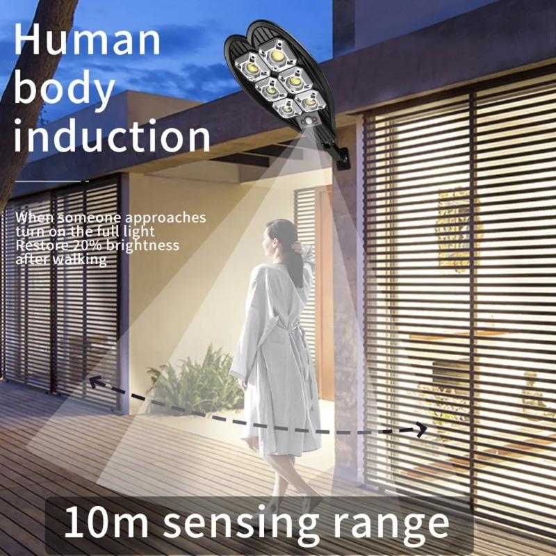 1000MAH Super Bright Outdoor Solar Lamp Waterproof Ultra Wide Lighting Street Light Human Induction Motion Sensor Yard Wall Light