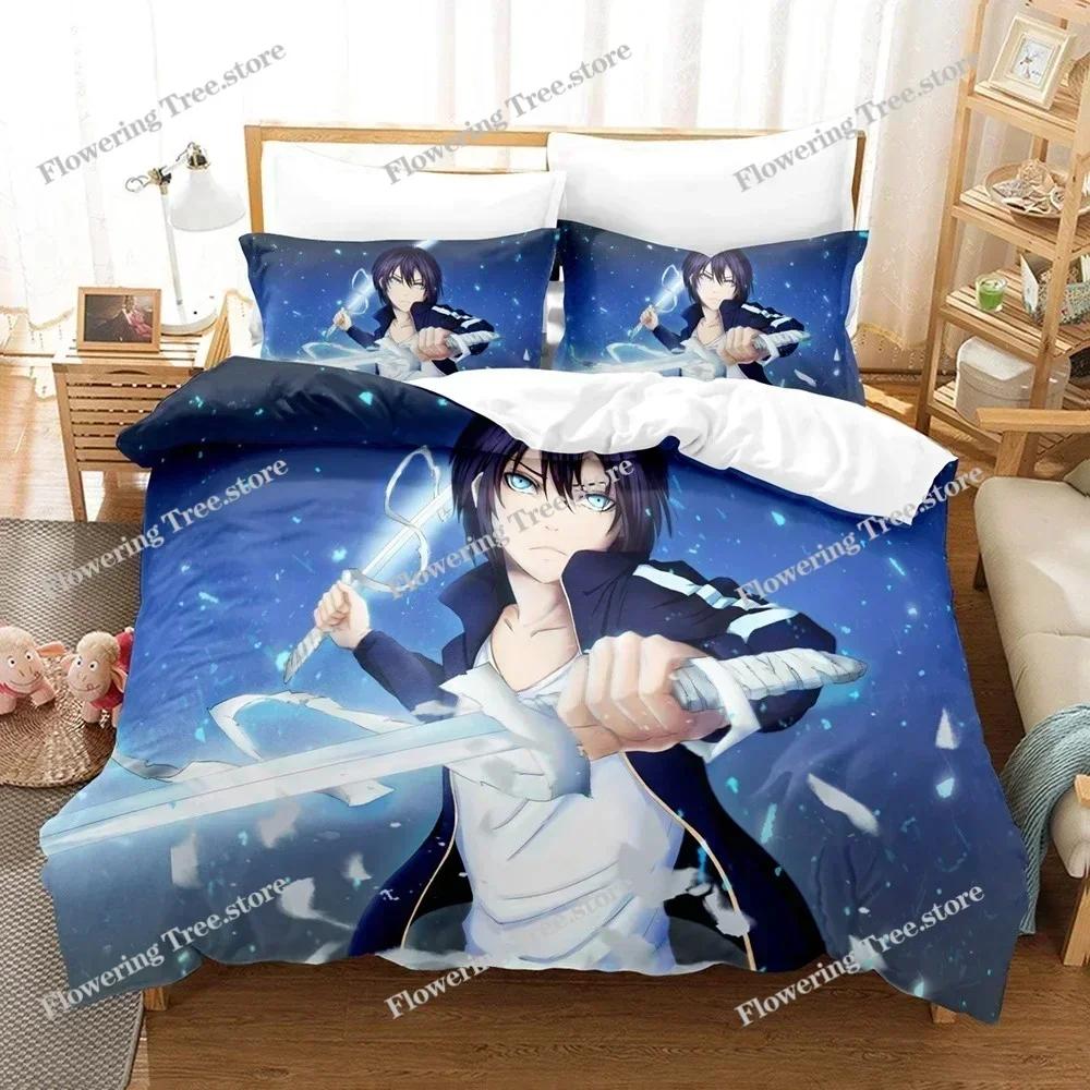 Anime Noragami Yato Bedding Set Duvet Cover Bedroom Comforter Covers Single Twin King Size Quilt Cover Home Textile029963