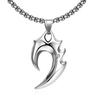 Men's Trendy Wolf Tooth Necklace - Unique, Colorfast Pendant with High-End European & American Design