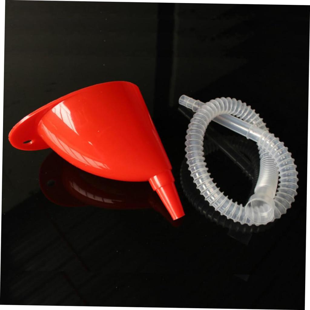 GLEAVI 2 In 1 Car Motorcycle Funnel Kit - Plastic with Neck and