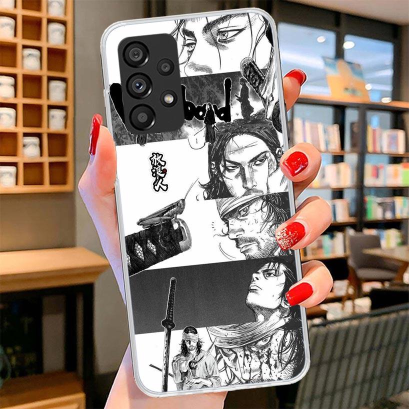 Vagabond Samurai Comic Phone Case For Samsung Galaxy A12 A22 A32 A52 A72 A02S Phone Case Note 20 Ultra 10 S10 Plus A51 A71 A50S